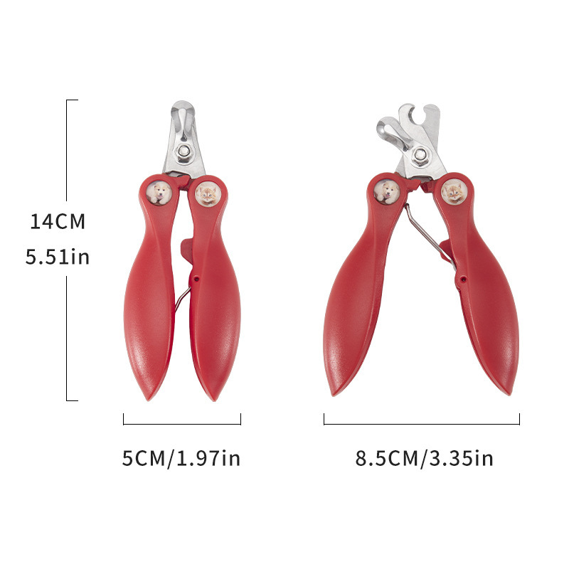 Full Steel Pet Nail Clippers Dimensions