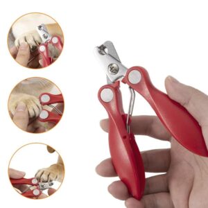 Red Comfort Grip Pet Nail Clippers Wholesale