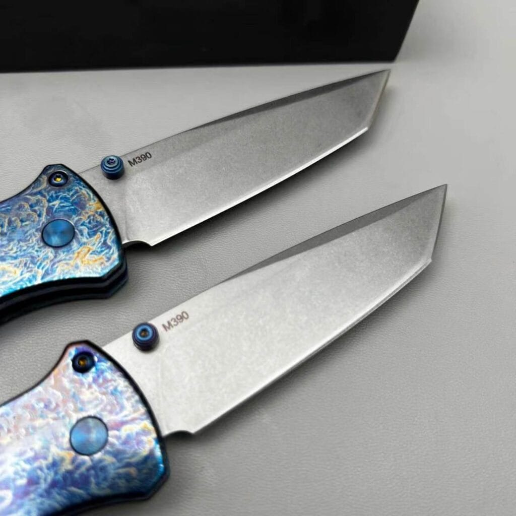 M390 Steel TC4 Titanium Folding Knife - Image 4