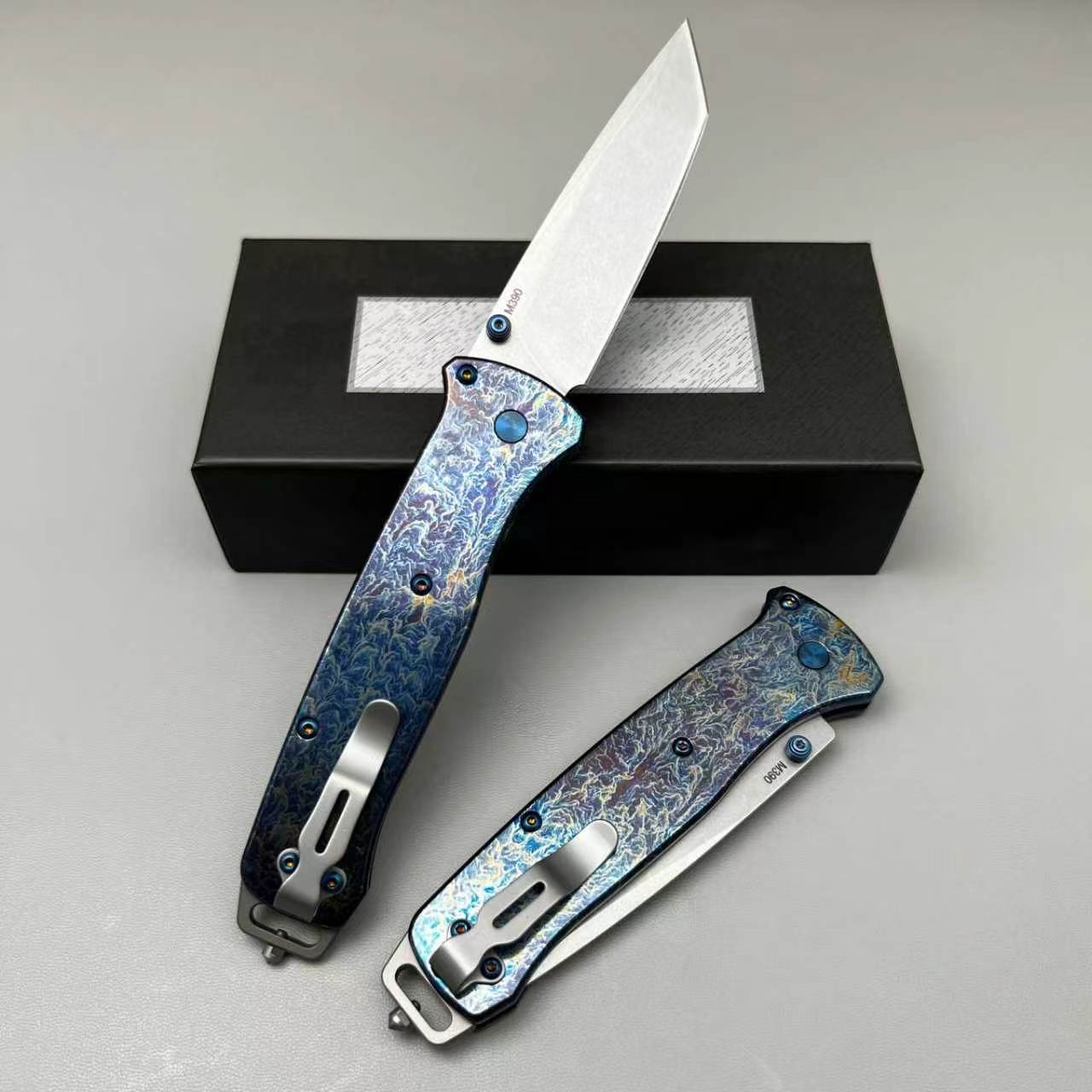 M390 Steel TC4 Titanium Folding Knife - Image 3